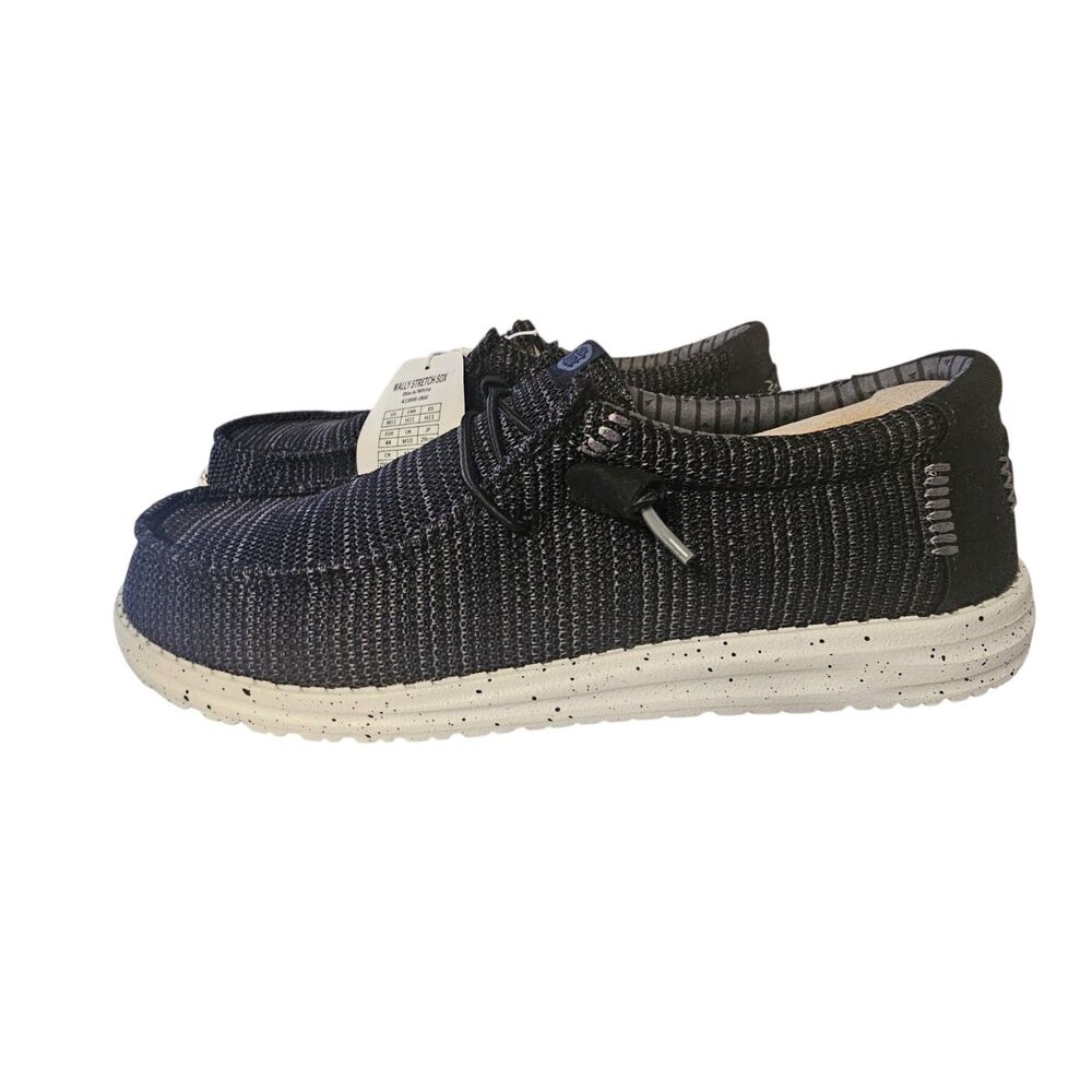 New HEYDUDE Wally Stretch Sox Mens Round Closed Toe Slip-On Shoe 11